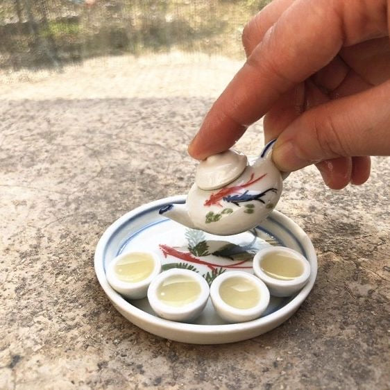 Miniature small tea set table ornaments (mini)