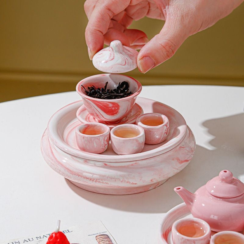 Miniature small tea set table ornaments (mini)