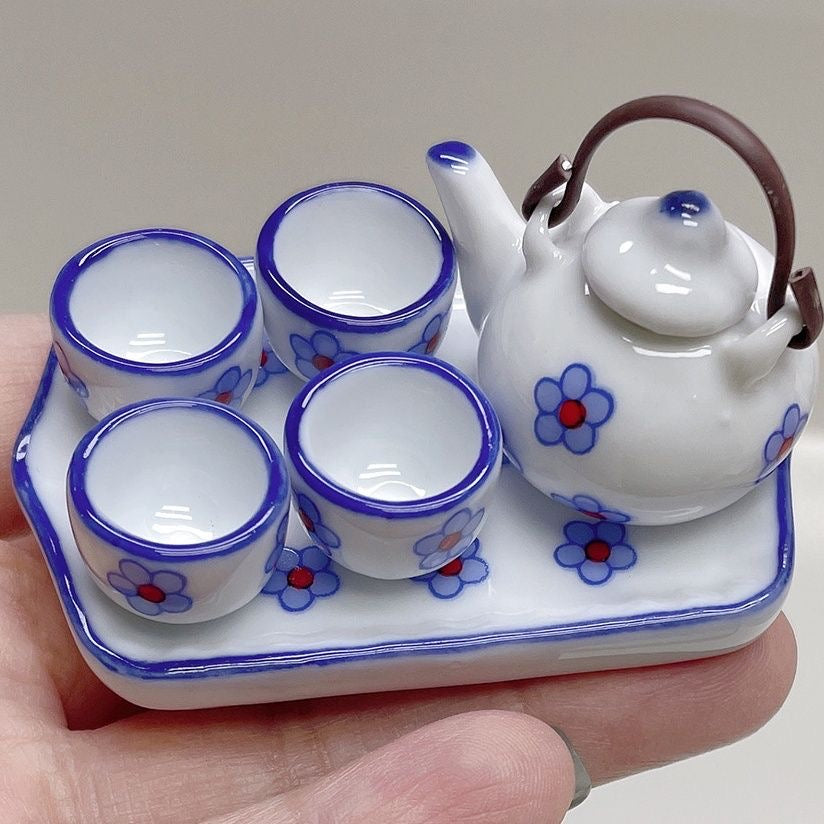 Miniature small tea set table ornaments (mini)