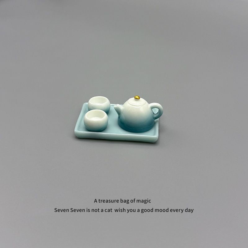 Miniature small tea set table ornaments (mini)